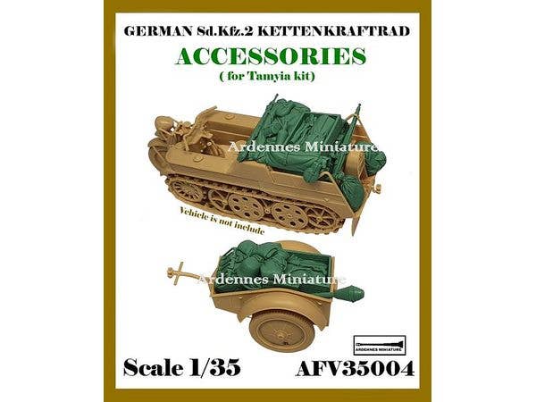 WWII German Sd.Kfz.2 Kettenkrad Accessory Set (for Tamiya)