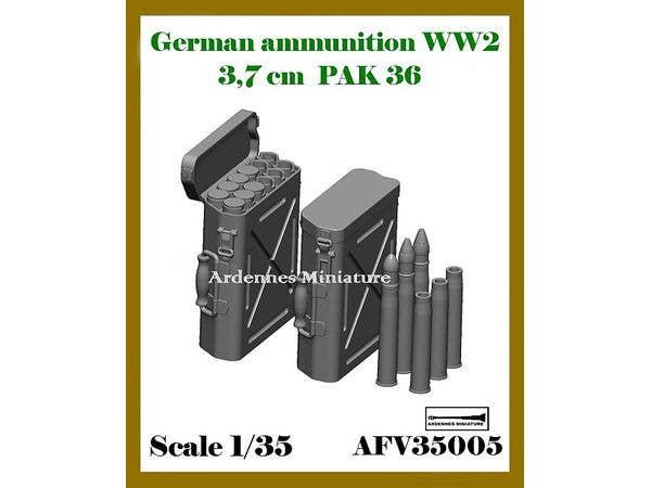 WWII German 3.7cm Pak36 Ammunition Box Set