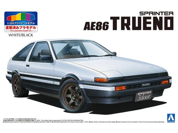 Toyota AE86 Trueno '83 (White / Black)