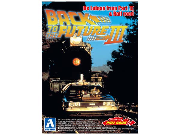 Back to the Future Part III - Pull-Back DeLorean & Railroad Wheels