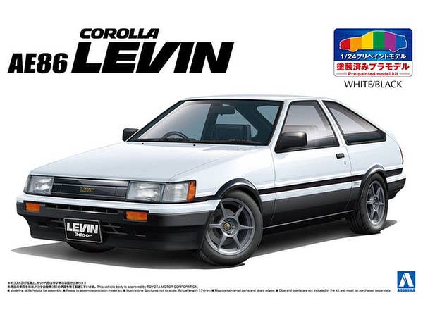 Toyota AE86 Levin '83 (White / Black)