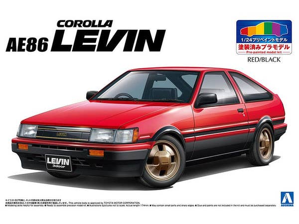 Toyota AE86 Levin '84 (Red / Black)