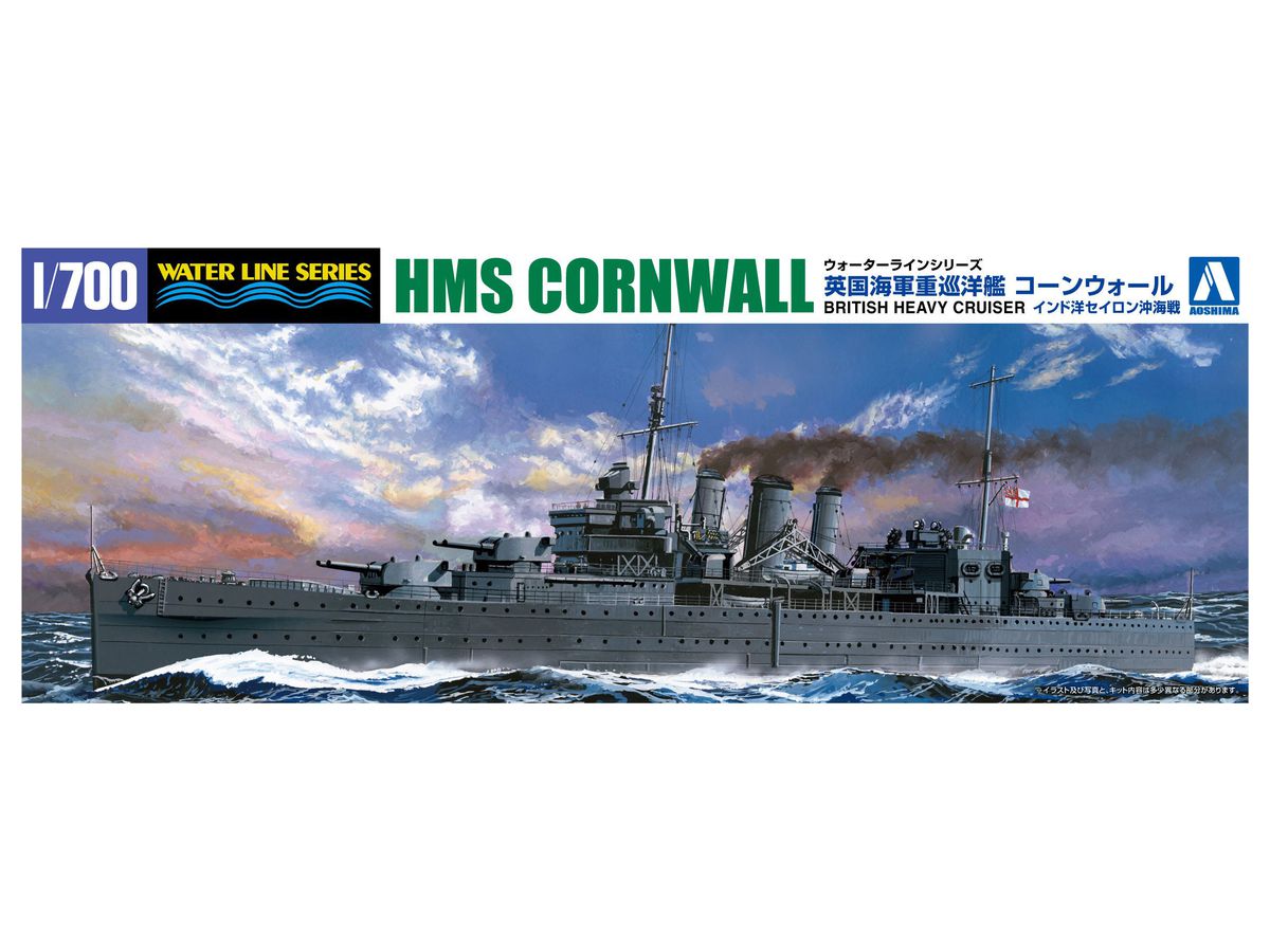 Royal Navy Heavy Cruiser HMS Cornwall Indian Ocean Raid