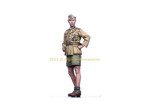 WWII German Afrika Korps Armored Officer