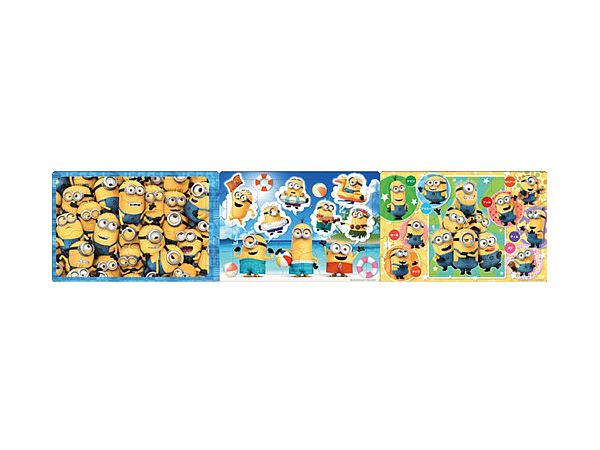 Step Panorama Puzzle Let's Play with Minions 18+24+32pcs (740 x 165mm)