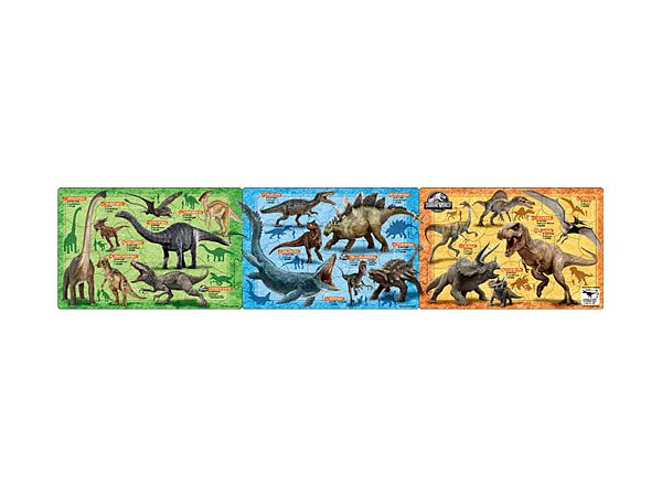 Step Panorama Puzzle Jurassic World: Dinosaur Pictorial Book 18+24+32pcs (740 x 165mm)