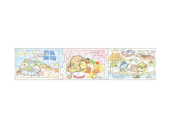 Step Panorama Puzzle Sumikko Gurashi Good Friends 18+24+32pcs (740 x 165mm)