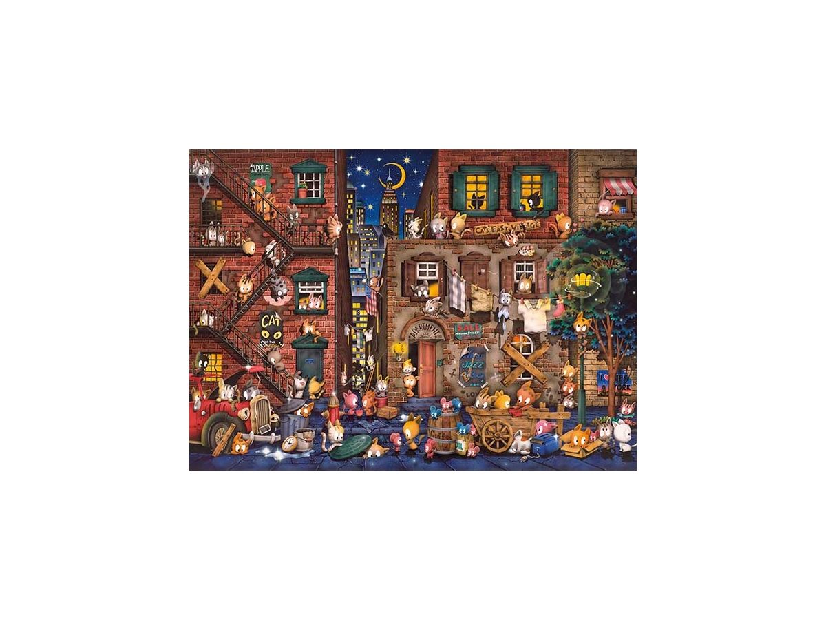 Jigsaw Puzzle: Downtown Cats 500P