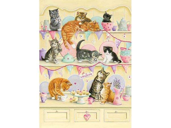Kitten and Whimsical Tea Time 500pcs (530 x 380mm)
