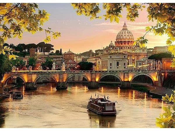 Jigsaw Puzzle: World Landscapes St. Peter's Basilica at Sunset 500pcs (53 x 38cm)