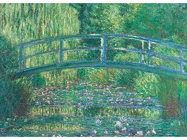 Jigsaw Puzzle: Famous Picture The Water-Lily Pond, Green Harmony 500pcs (53 x 38cm)