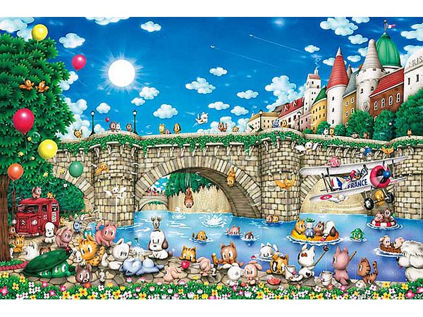 Jigsaw Puzzle: Pont Neuf Cats 1000P