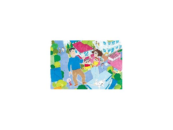 Jigsaw Puzzle: Crayon Shin-Chan Family Walk 300P
