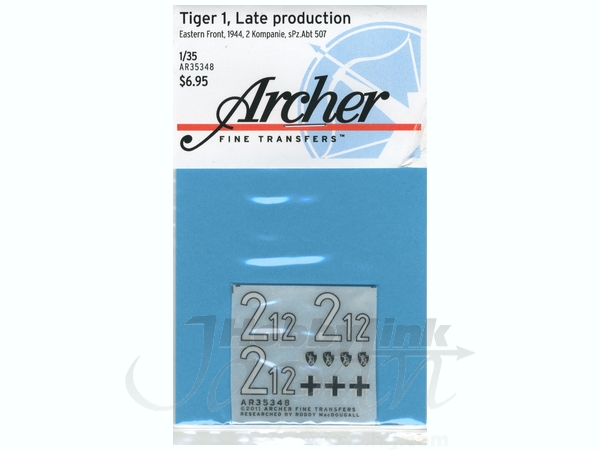 Tiger I Late Production Eastern Front 1944 2 Kompanie sPz.Abt 507 Decal