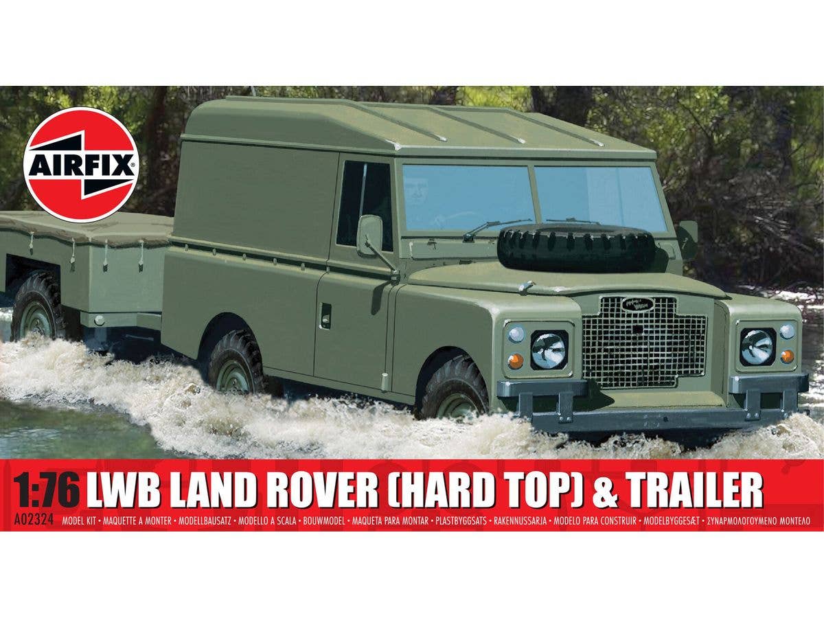 LWB Land Rover (Hard Top) & Trailer