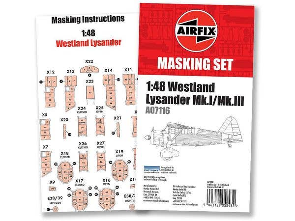 Masking Set - Westland Lysander Mk.l/Mk.Il