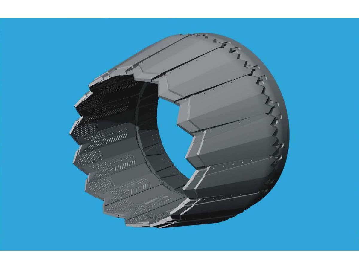 F-35C Lightning II exhaust nozzle - closed (For TAMIYA)