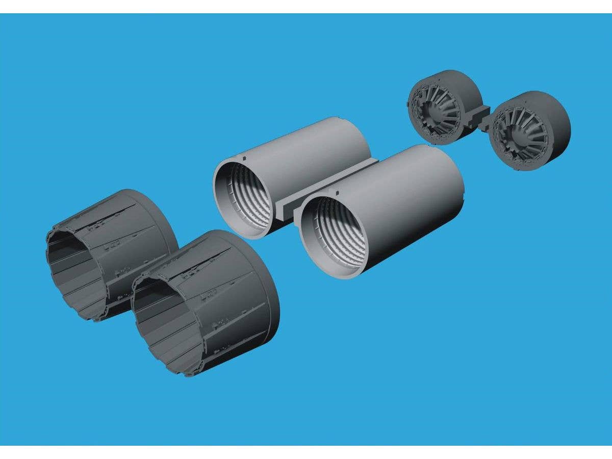 Eurofighter Typhoon exhaust nozzles older revell kit (04317/04338) (For REVELL)