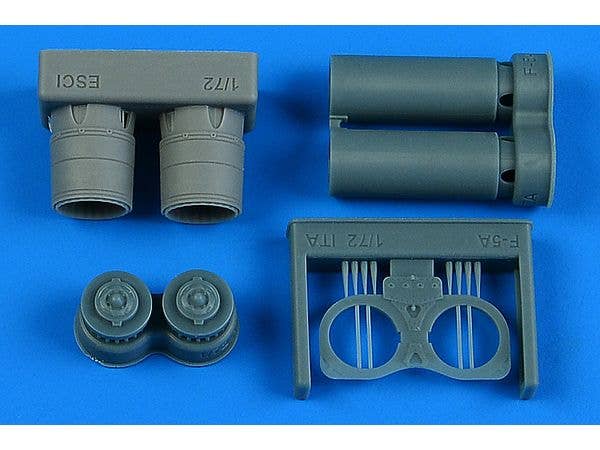 F-5A Freedom Fighter exhaust nozzles (for.ITALERI/REVELL)