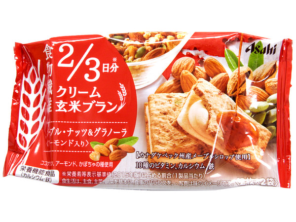 Cream Genmai Bran Bar Maple Nuts & Granola (72g)