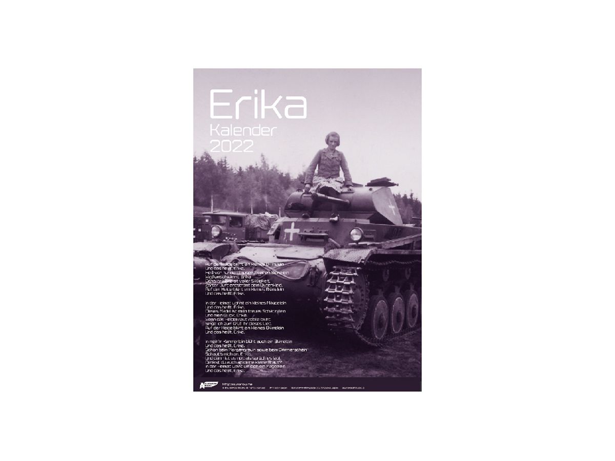 German Battlefield Photobook 3 Erika 2022 Calendar