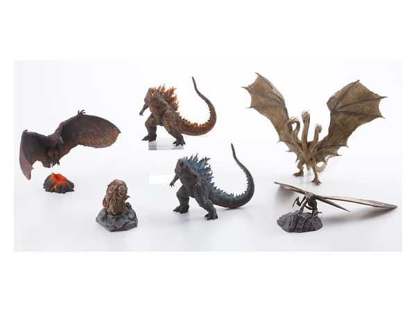 Not To Scale Pre-Painted Trading Figure Hyper Modeling Series Godzilla (2019): 1Box (6pcs) (Reissue)