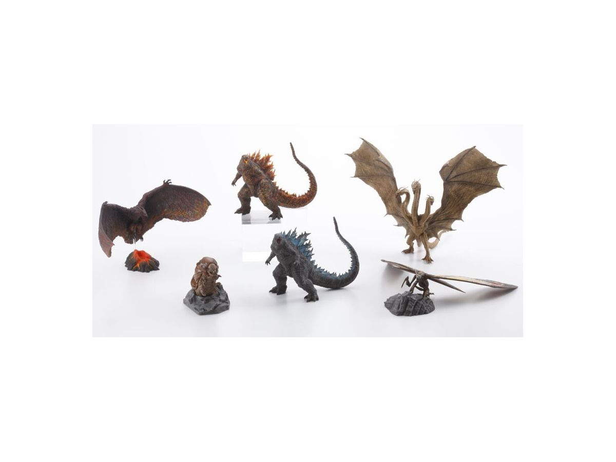 Not To Scale Pre-Painted Trading Figure Hyper Modeling Series Godzilla (2019): 1Box (6pcs) (Reissue)