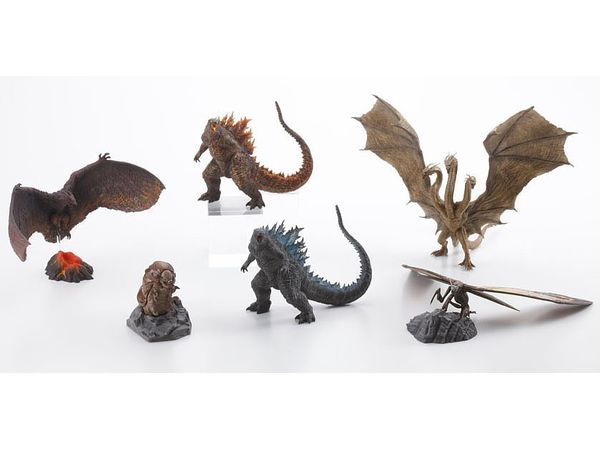 Not To Scale Pre-Painted Trading Figure Hyper Modeling Series Godzilla (2019): 1Box (6pcs) (Reissue)