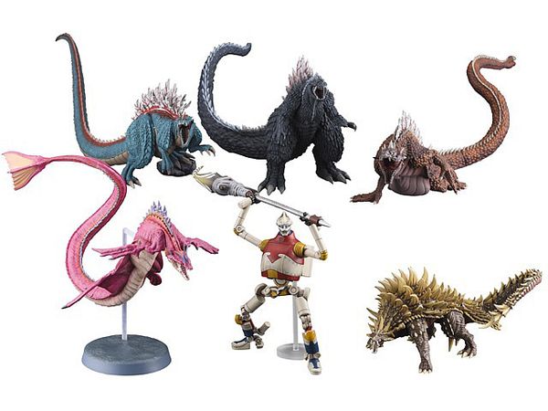 Not To Scale Pre-Painted Trading Figure Hyper Modeling Series Godzilla Singular Point: 1Box (6pcs) (Reissue)