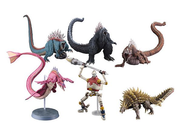 Not To Scale Pre-Painted Trading Figure Hyper Modeling Series Godzilla Singular Point 1Box (6pcs)
