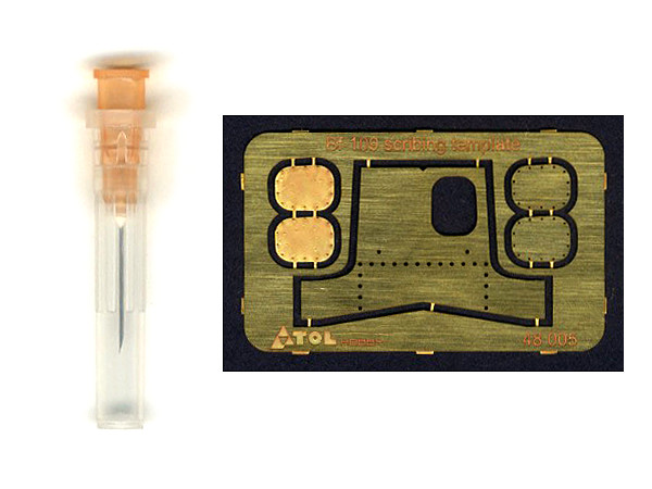 Bf-109F/G/K Master Compass Hatch Scribing Template