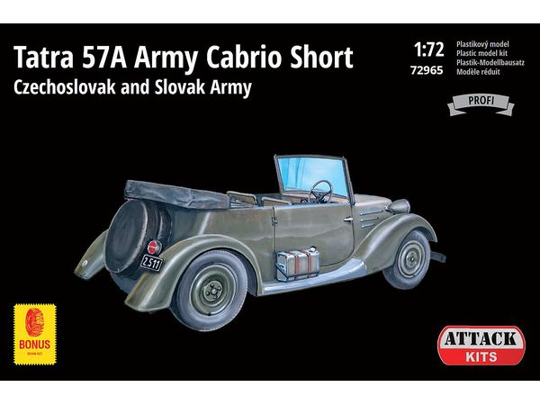 Tatra 57 Army Cabrio Short - Czechoslovak and Slovak Army