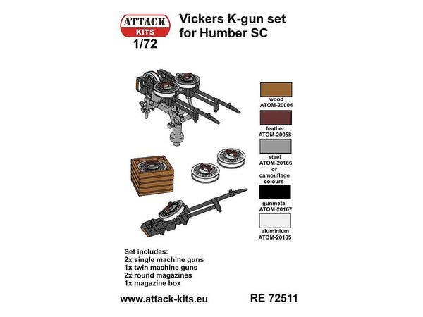 Vickers K machine gun detail set 3D