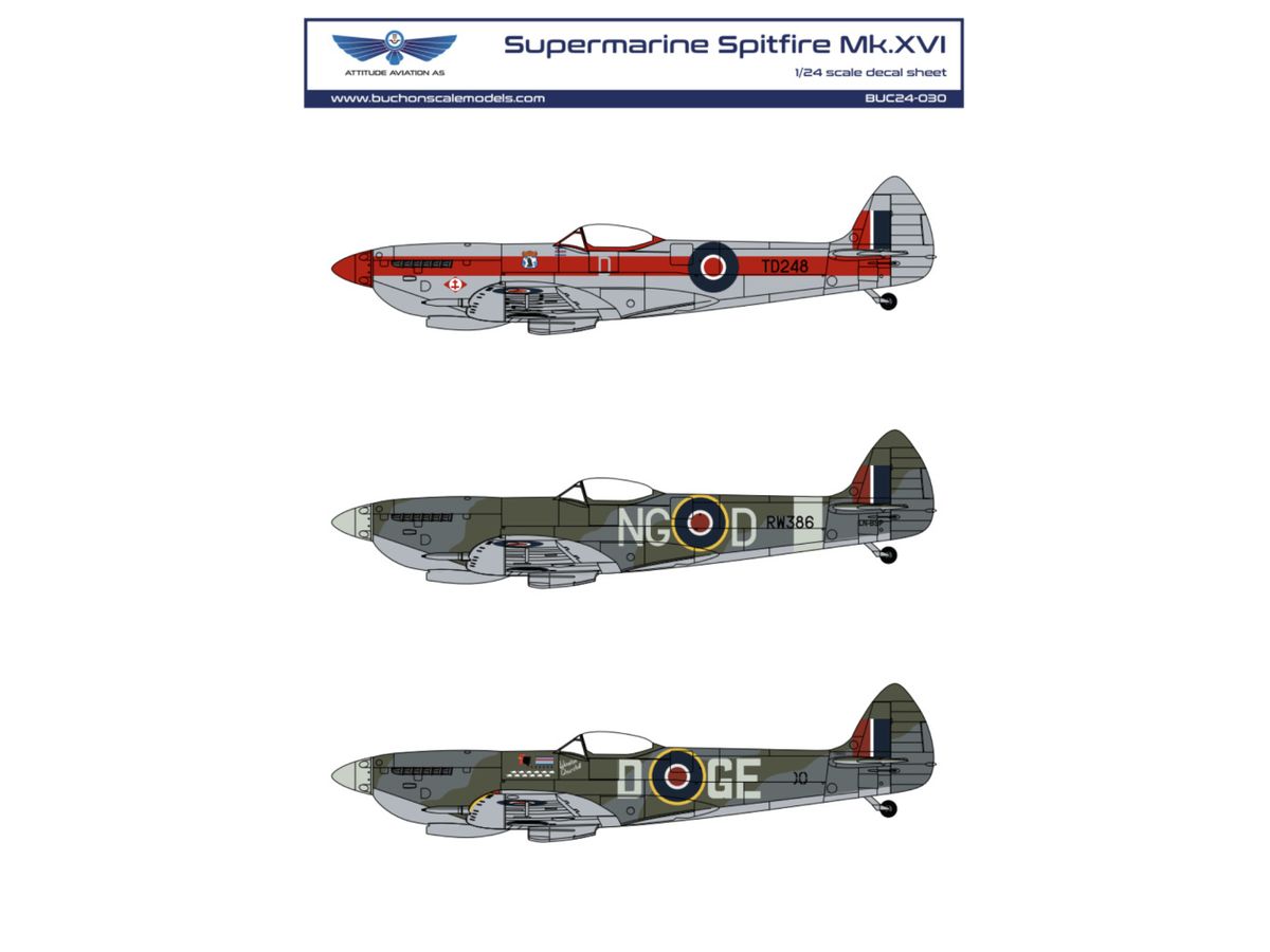 Spitfire Mk XVI decals