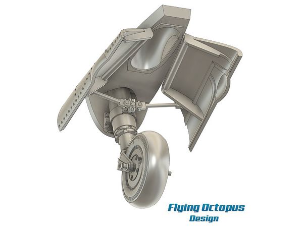 Spitfire retractable tail wheel set for Revell kit