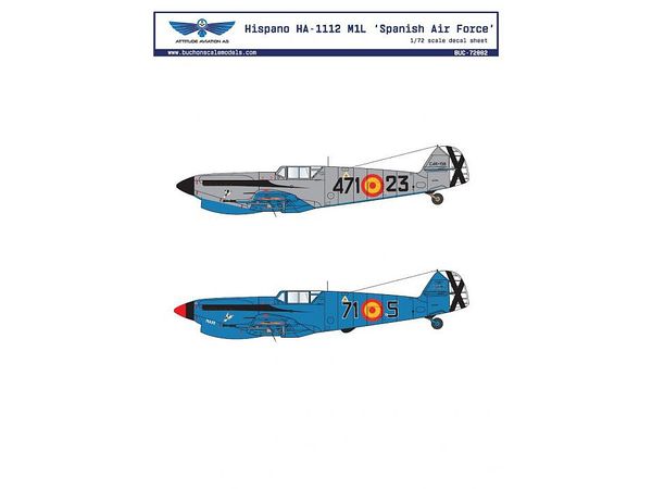 Hispano HA-1112 M1L Spanish Air Force decal sheet