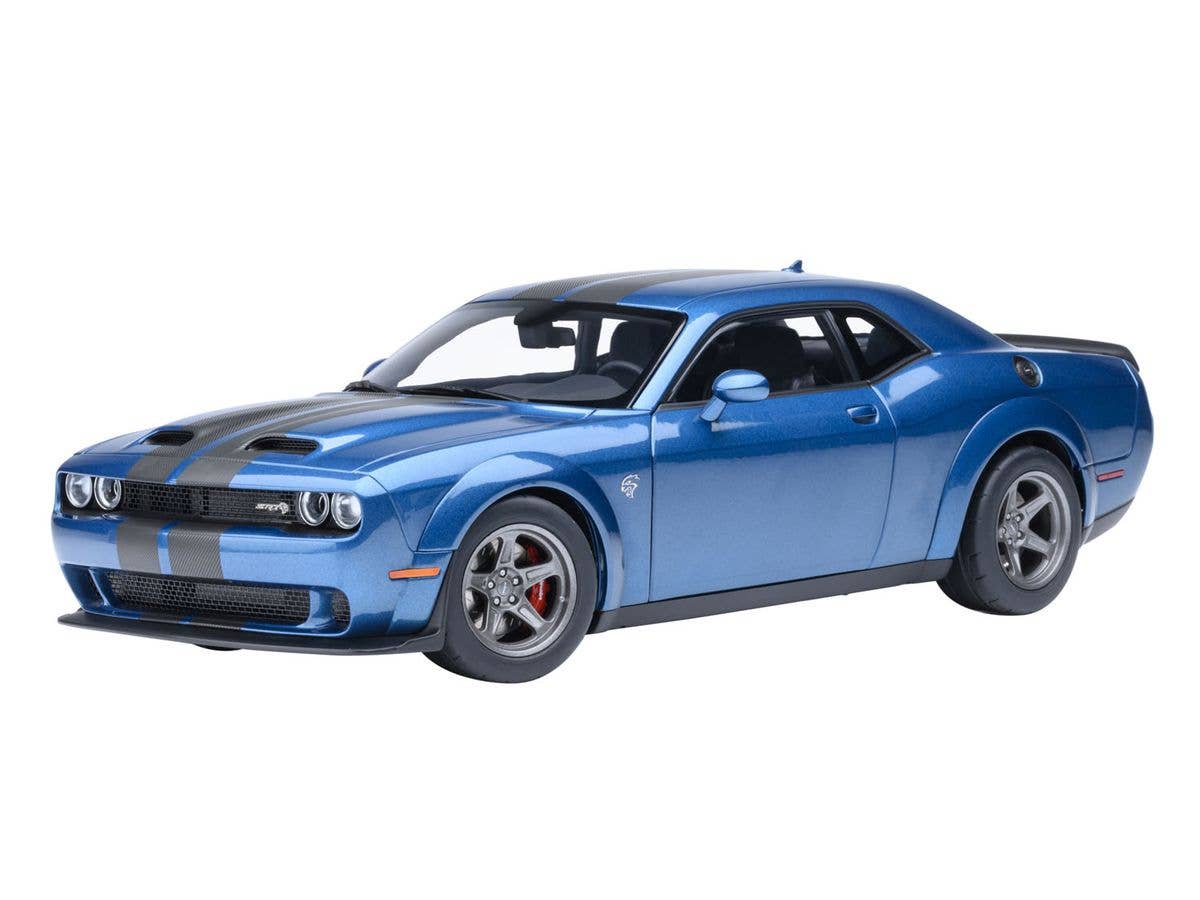 2023 Dodge Challenger SRT Super Stock (Pearl Blue with Carbon Black Stripes [Frost Bite])