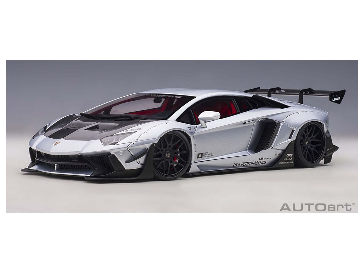 Liberty Walk Lb-Works Lamborghini Aventador Limited Edition (Matte Metallic Silver)
