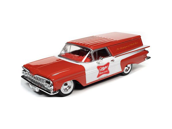 1959 Chevy El Camino Sedan Delivery Truck Miller High Life Red / White