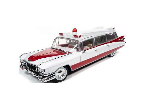 1959 Cadillac Eldorado Ambulance White / Red