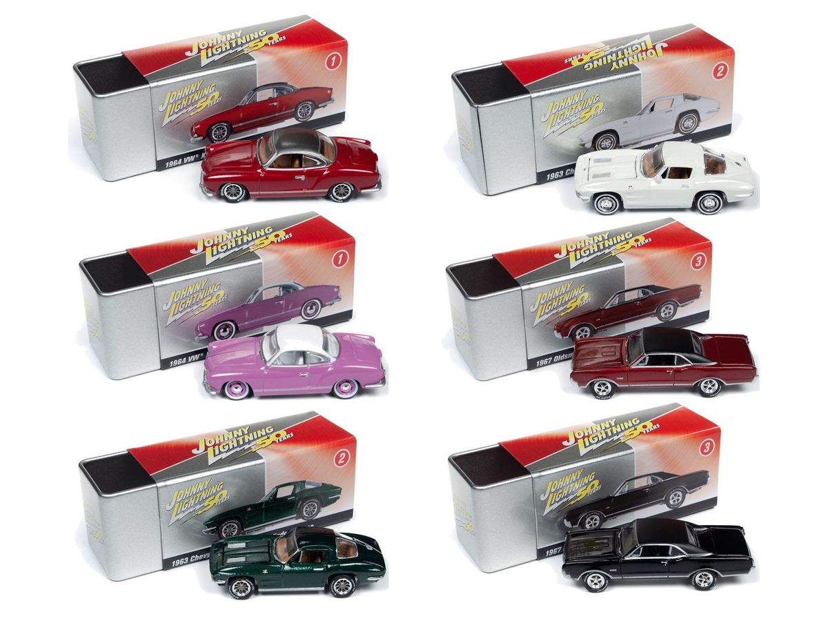 Johnny Lightning Collector's Tin 2019 Release 2 Set of 6pcs