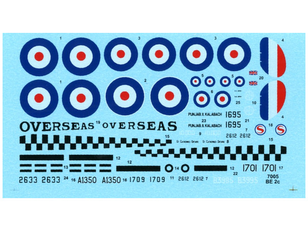 RAF BE-2c Decal