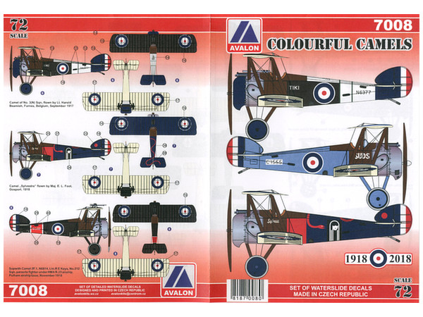 Colourful Sopwith Camels Decals