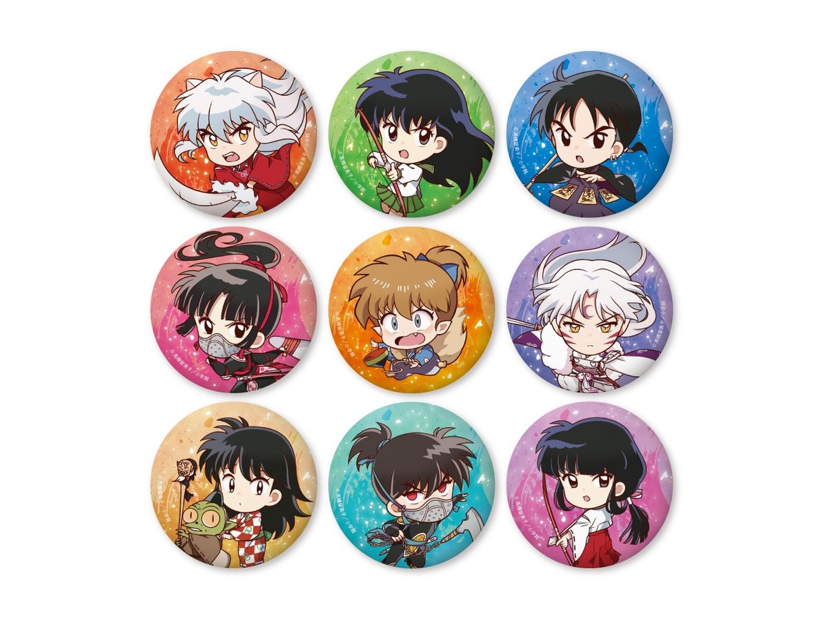 Inuyasha: Tatakae! Chara Badge Collection Blind Pack 1Box (9pcs)