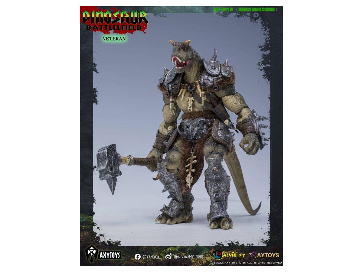 Dinosaur Battlefield AXY001B Veteran (Green)