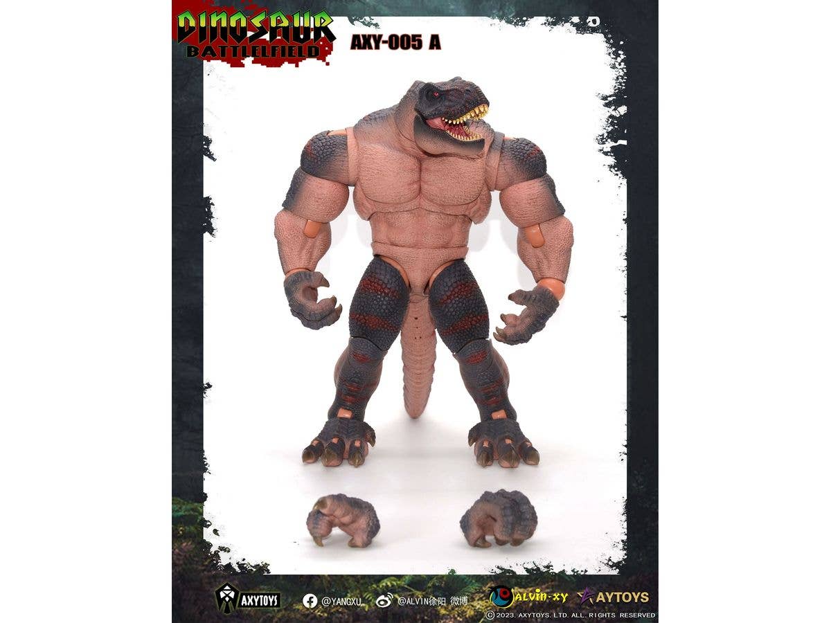 Dinosaur Battlefield AXY005A Tyrannosaurus Tribe Soldier (Black)