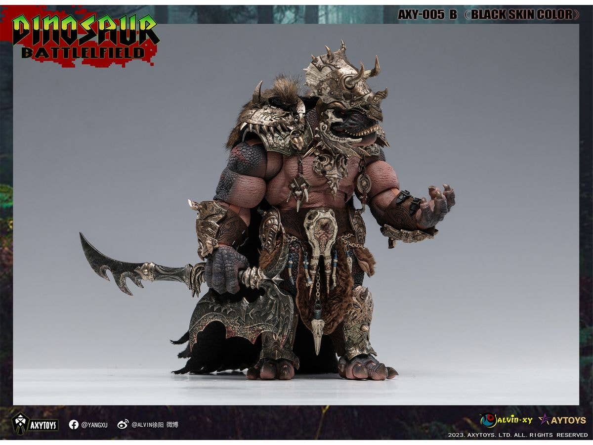 Dinosaur Battlefield AXY005B Tyrannosaurus Tribe Chief (Black)
