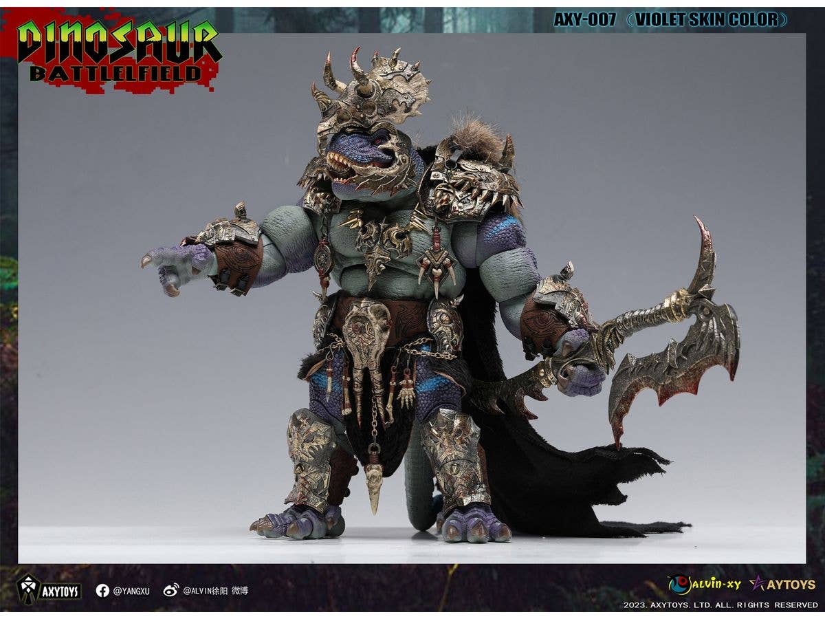 Dinosaur Battlefield AXY007 Tyrannosaurus Tribe Chief Limited Edition (Violet)