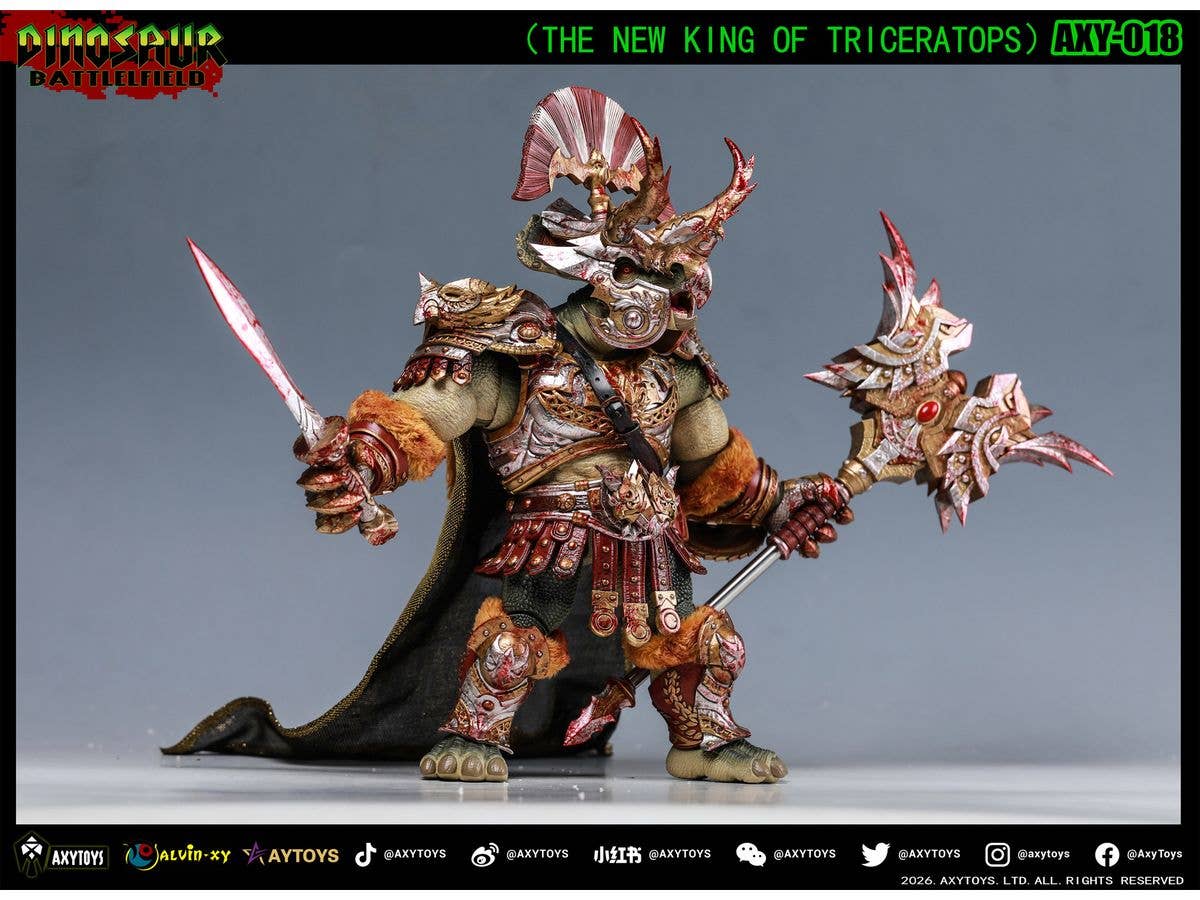 Dinosaur Battlefield: The New King Of Triceratops AXY-018 Deluxe Edition