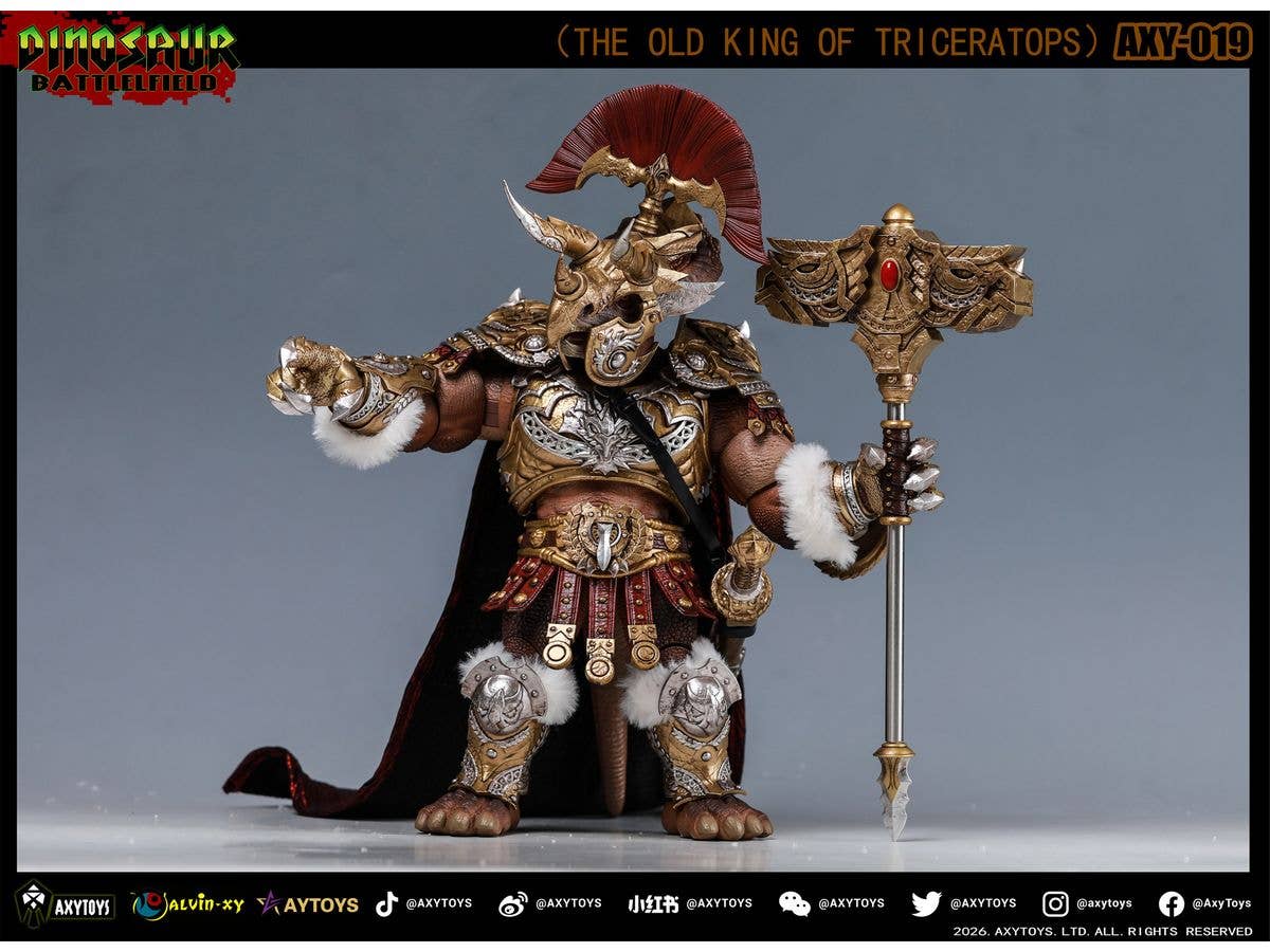 Dinosaur Battlefield: The Old King Of Triceratops AXY-019 Deluxe Edition